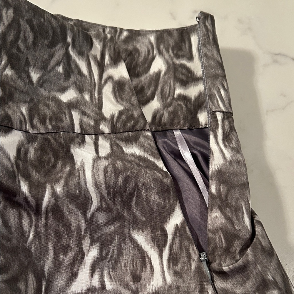J. Crew A-Line Skirt in Black Floral